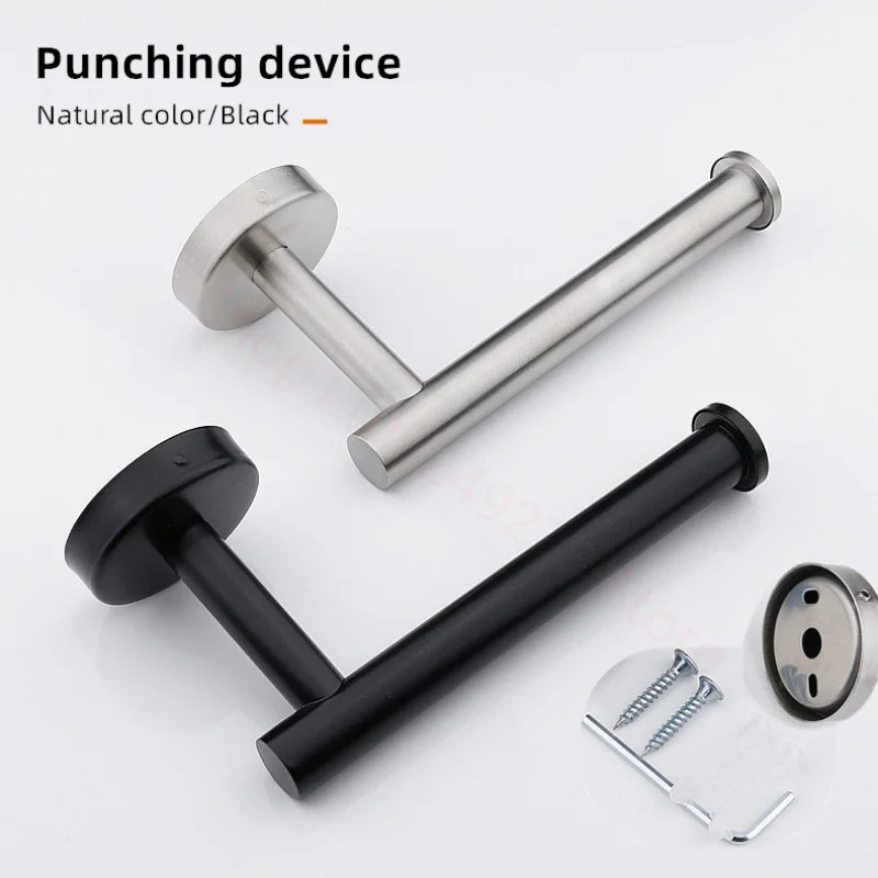 Hanging Paper Roll Towel Holder Stainless Steel Adhesive Wall Mount Bathroom Toilet Storage Stand Kitchen Organizer Napkin Rack paper towel holder,toilet paper holder,toilet paper rack,toilet roll holder,paper towel rack,tissue holder