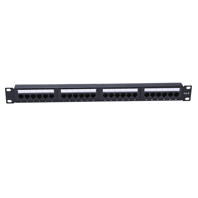 Utp 24 Porto Rj45 Painel de Remendo Rack Cabo Fixado na Parede Suporte Conector Ferramenta Rack Ethernet Lan Rede Adaptador Cat6 - Imagem 3