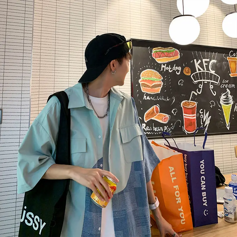 ملابس رجالية موضة 2023 ملابس الشارع الشهير فضفاضة...