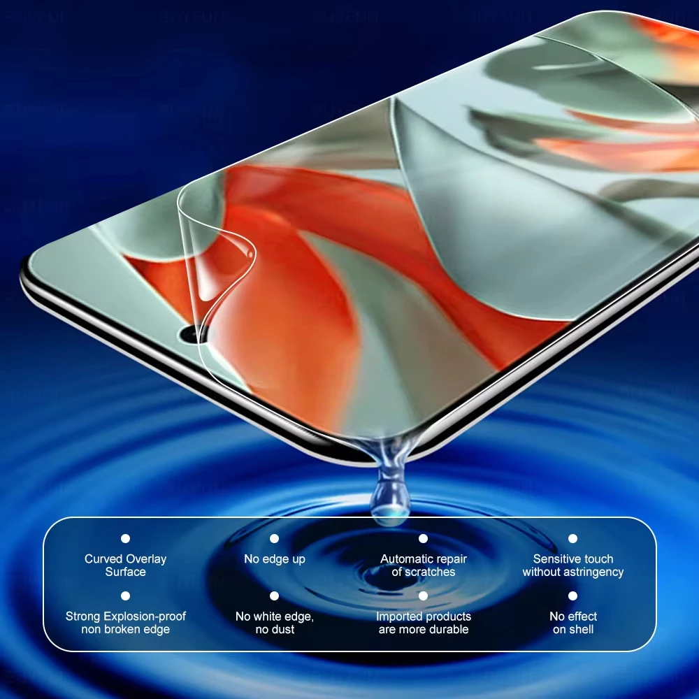 5-Pack Hydrogel Screen Protector Film