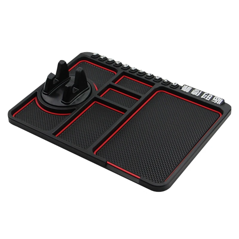 Car Dashboard Pad Non-slip Silicone Mat Phone for Key Holder Pads Mat for Coins Keys