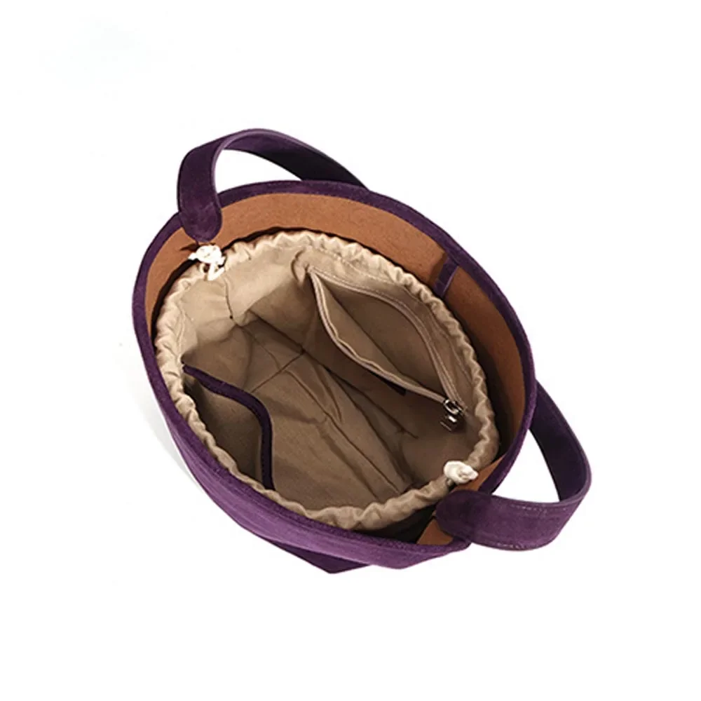 Motingsome Autumn New Color Fashion Suede Leather Woman Bags Mini Shoulder Designer Bags Luxury Soft Causal Tote Daily Purses