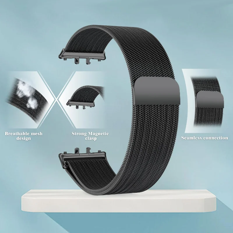 Magnetic Milanese Loop Strap with Screen Protector Cover