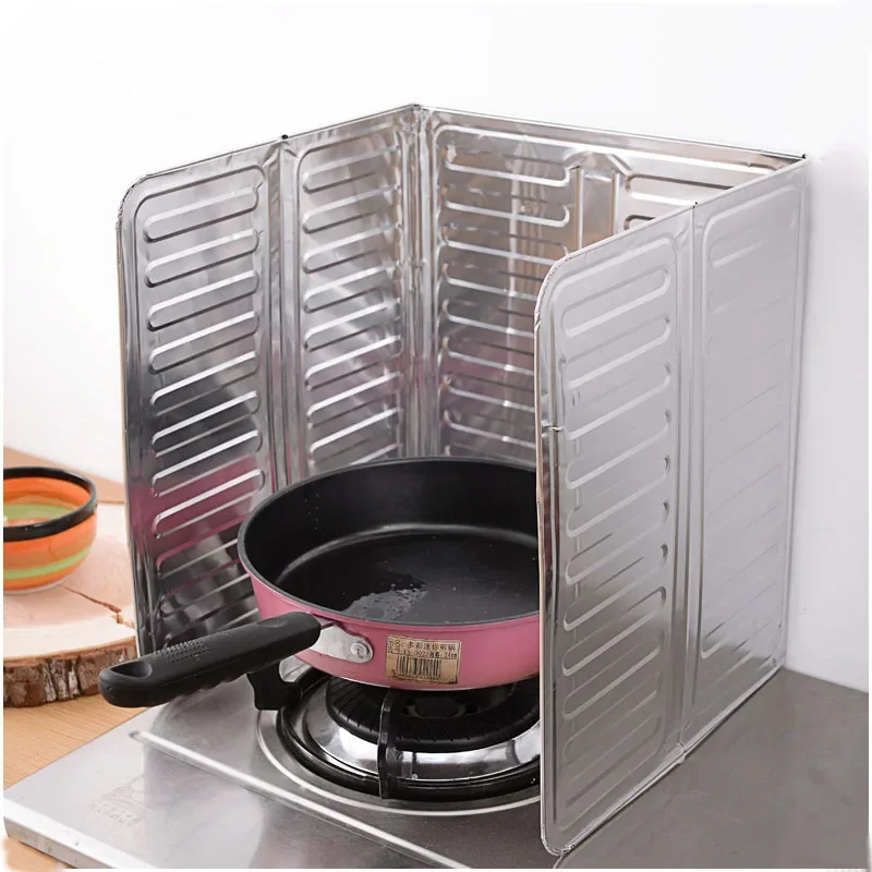 1Pcs Kitchen Cooking Frying Oil Splashing Protection Gas Stove Oil Removal Rust Kitchen Guard Against Stove Splash Plate