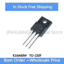 Wholesale Pack of TO - 220F 600V 15.8A ICs - In Stock - 10pcs (K16A60W)