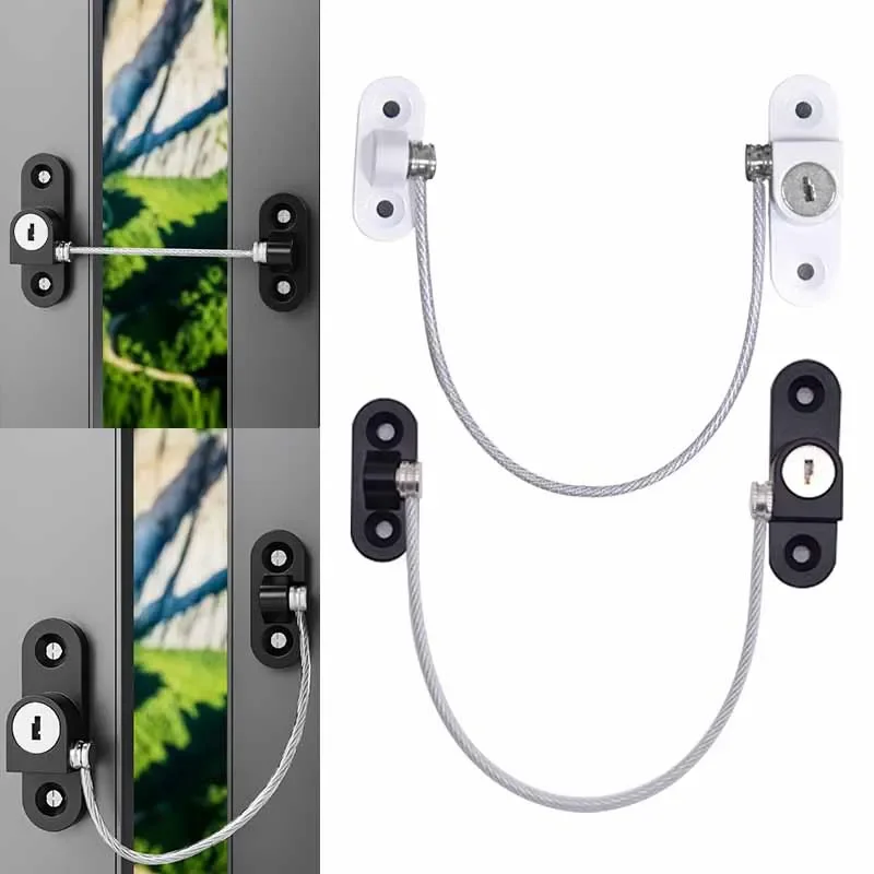 Child Lock Door Window Lock Baby Safety Window Limiter Stainless Steel