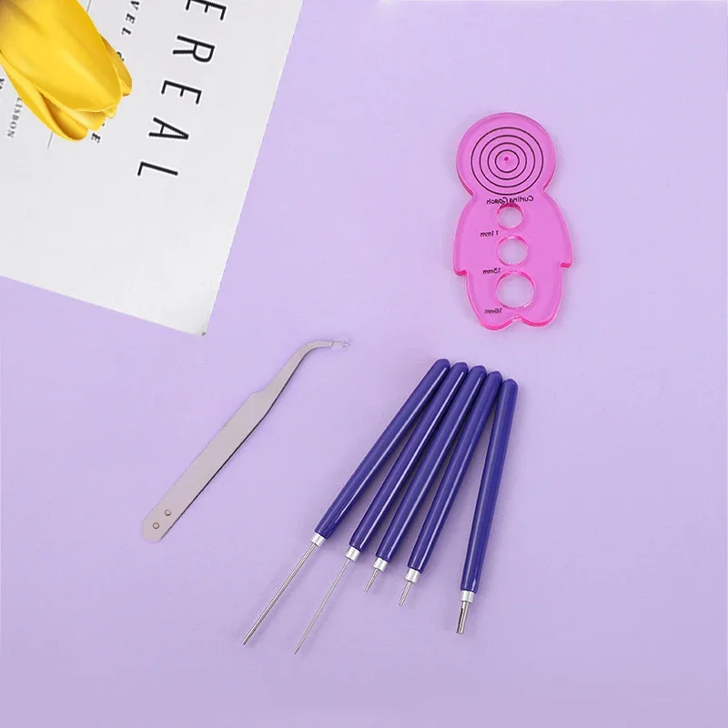 7pcs/Set Paper Rolling Tools Scrapbook Origami Quilling Tool Scrapbooking Slotted Paper Craftwork Festival Gift Decor scrapbooking material scrapbook materials diy craft materials scrapbook punch tool paper crimper tool