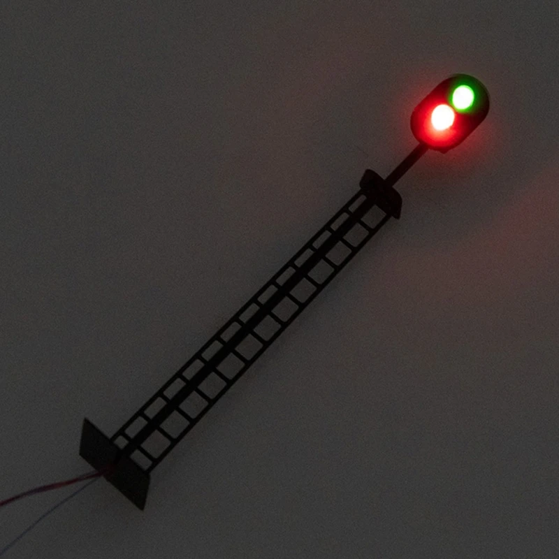 1:87 Railway Train Signal Traffic Light Dollhouse Accessory Hobby Building Model 3