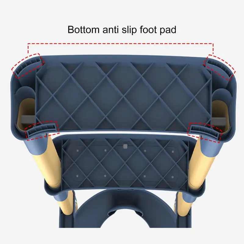 Training Toilet Ladder Kids Potty SeatToilet Stool Foldable Toddler Potty Chair Adjustable Training Toilet Seat for Kids