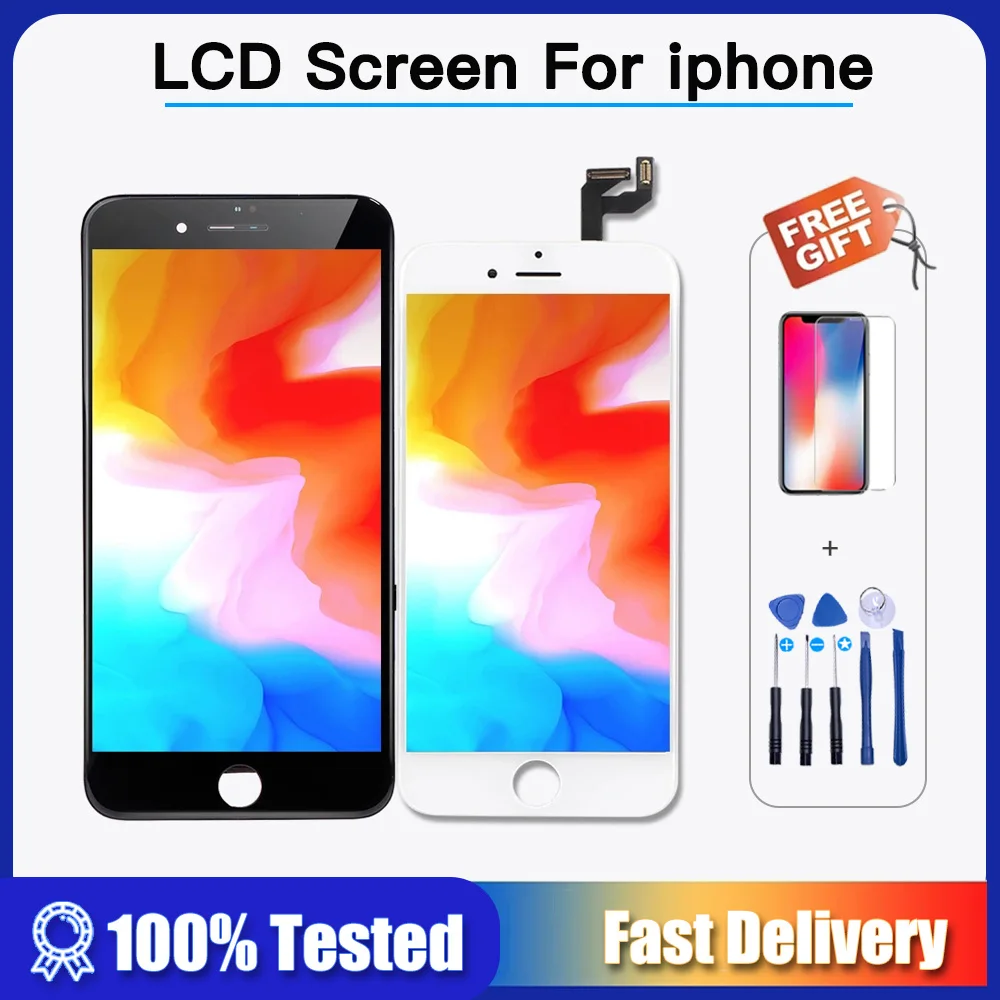 Display Lcd Retina Per Iphone 7 8 6 6S Plus 5 Se Screen Force Touch Digitizer Assembly Per Iphone X Xr Xs Max 11 Pro Display Lcd