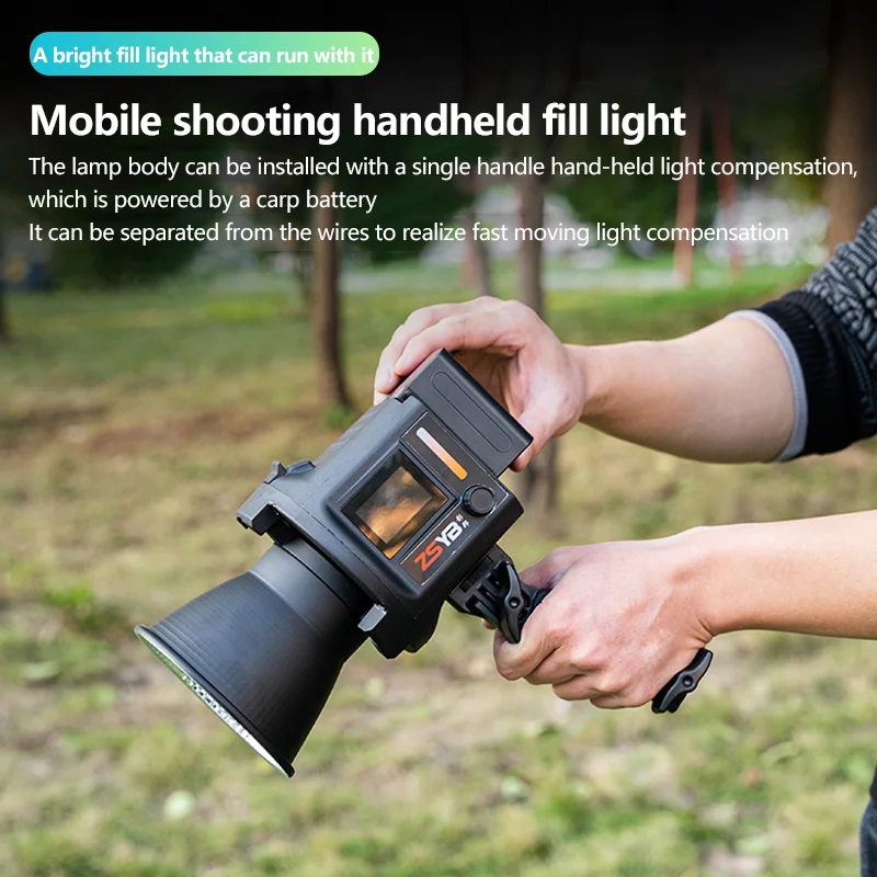 ZSYB YB CL-60Bi Bi-color Handheld Video Light wireless Remote control Fill Lights For Outdoor Shooting Live Short Video 2