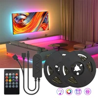 EU Plug LED Strip Light RGB 5050 Music Sync Color Changing APP Control DC 12V LED Lights Flexible Lamp Tape for TV Backlight 2