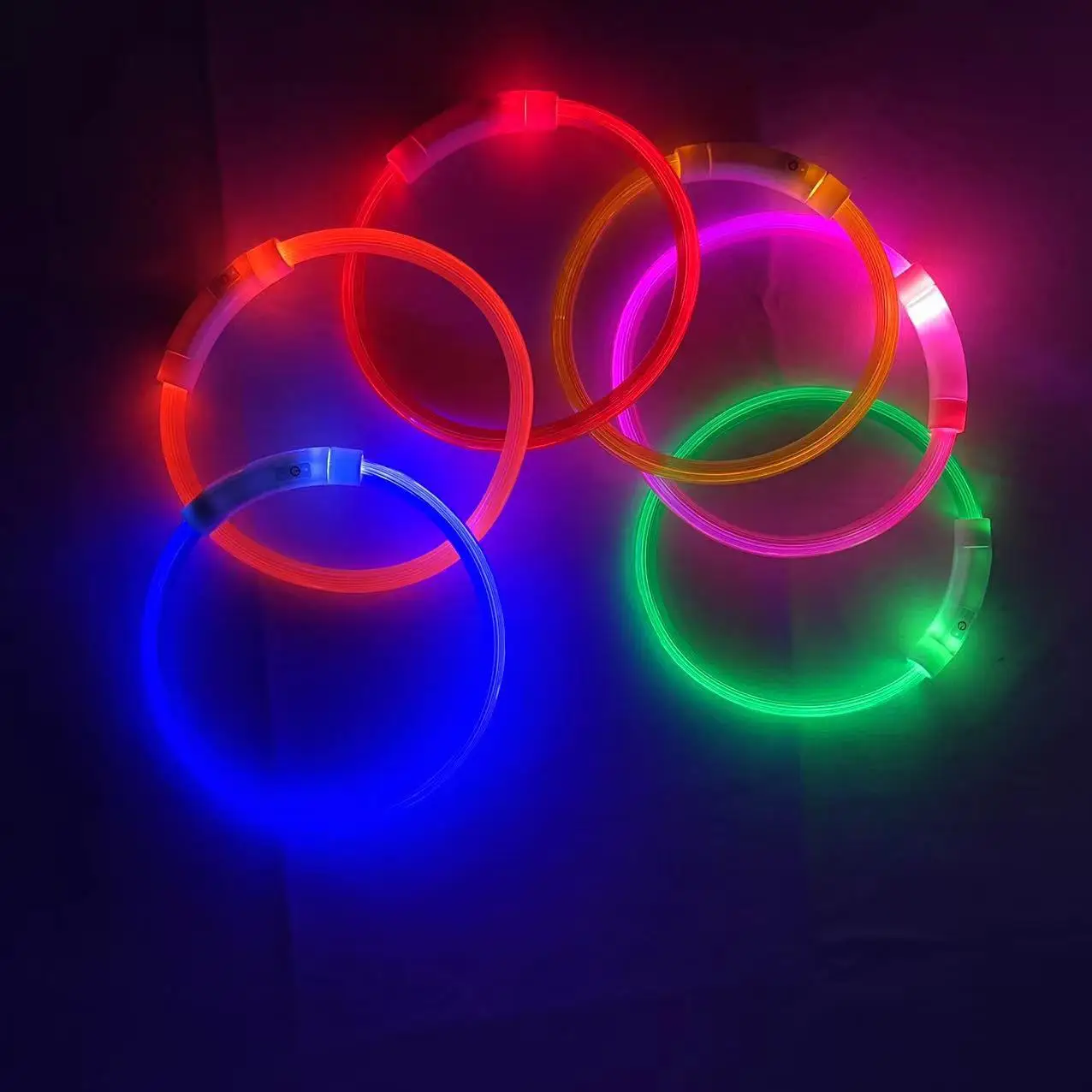 Dog Collar Led Usb Pet Dog Night Luminous Charge Night Safety Flashing Glow Loss Prevention Accessorie
