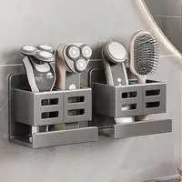 No Drill Shower Shelves Bathroom Organizer Rack Wall-Mounted Bathroom Shelves Over Toilet Floating Bathroom Shelves For Inside 1