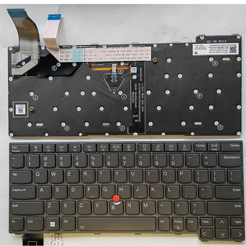 

US English Keyboard New For Lenovo ThinkPad X13 Gen 2 Type 20WK 20WL 20XH X13 Yoga Gen 2 Type 20W8 20W9 Series Laptop Backlit