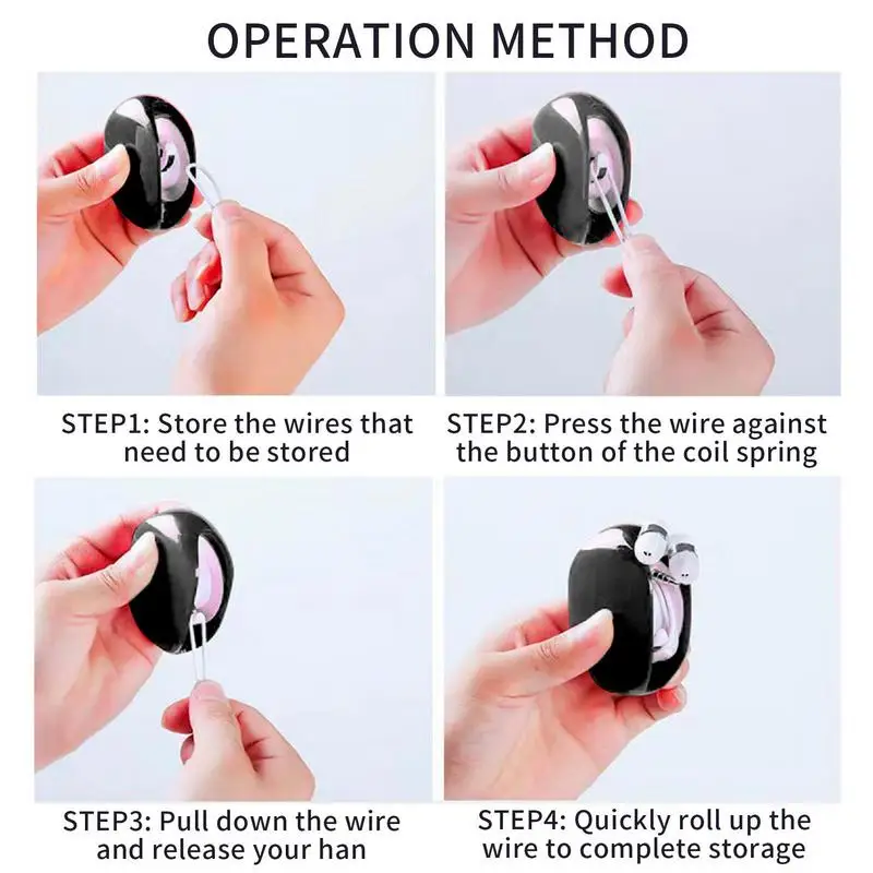 OT-NVWOZR 7-teiliges Kabelaufwickler Set - Dehnbare Organizer Für USB, Ladekabel & Kopfhörer