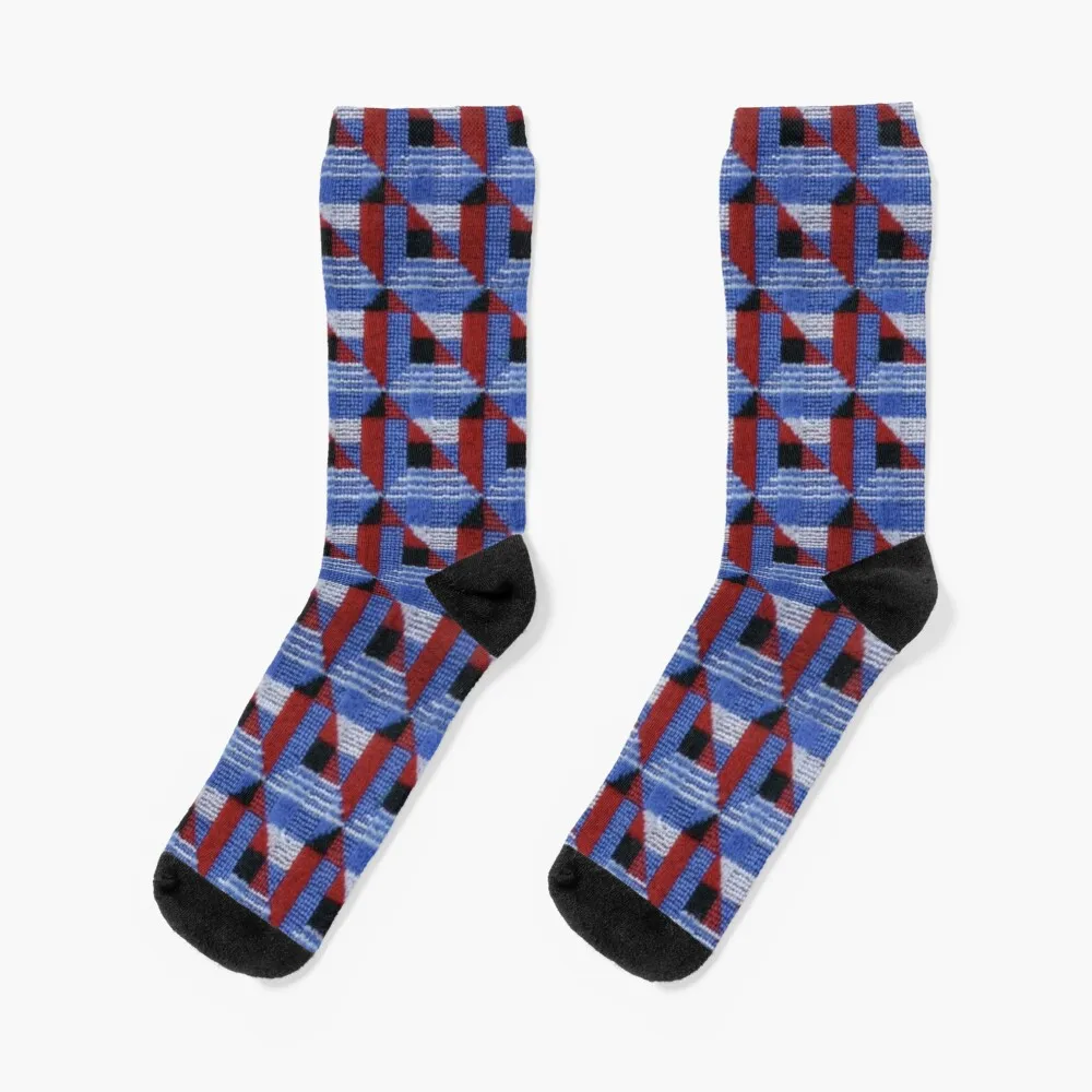 

Piccadilly Line Regular -London Transport moquette seat patternSocks Men'S Soccer Sock