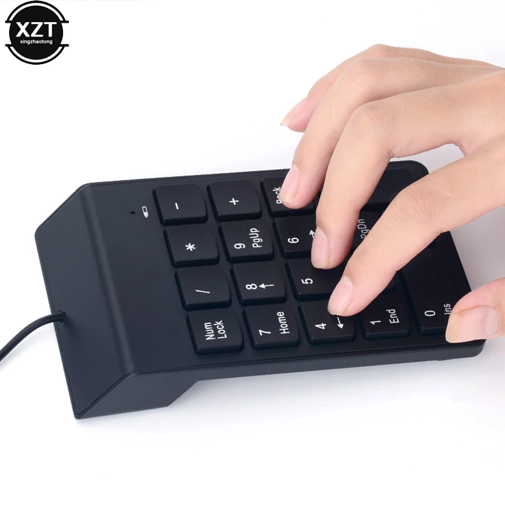 Universal Numeric Keypad Mini Usb Number Keyboard Keycap For Laptop Desktop Pc Computer Numpad 18 Keys Keyboard Accountant