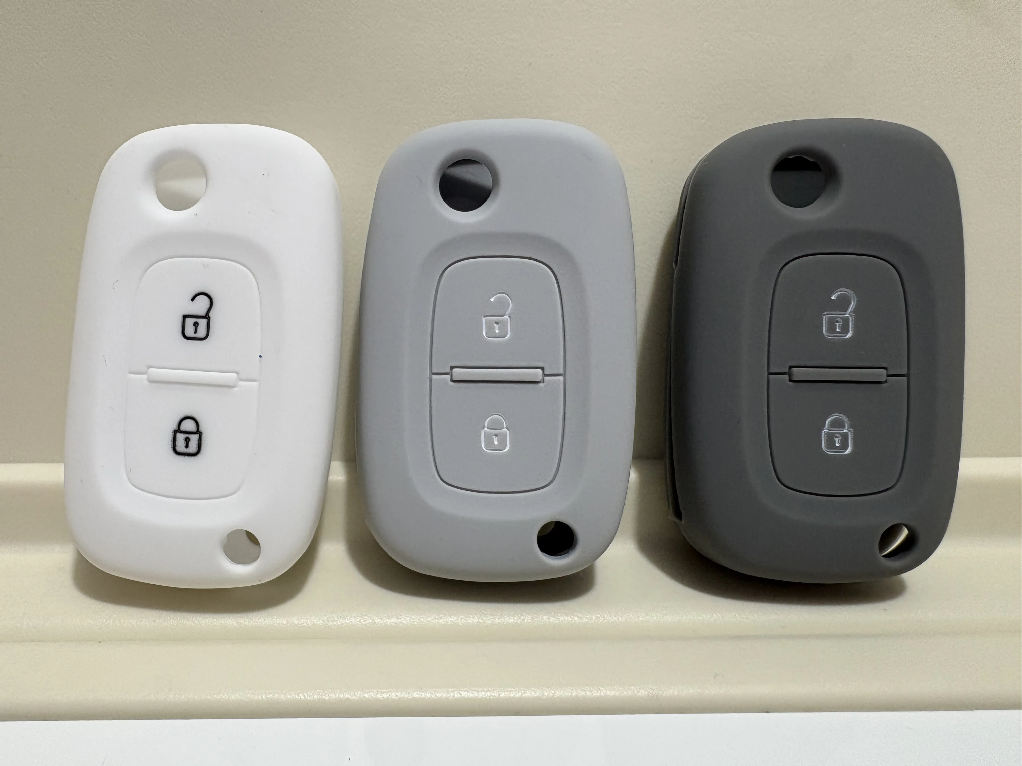 Premium Silicone Car Key Cover Case - Durable Flip & Fold Protection