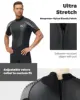 Shorty Wetsuit for Men 3mm Wetsuit for Diving Surfing Swimming and Water Sports Men's Neoprene Spearfishing One Piece Wetsuit 4
