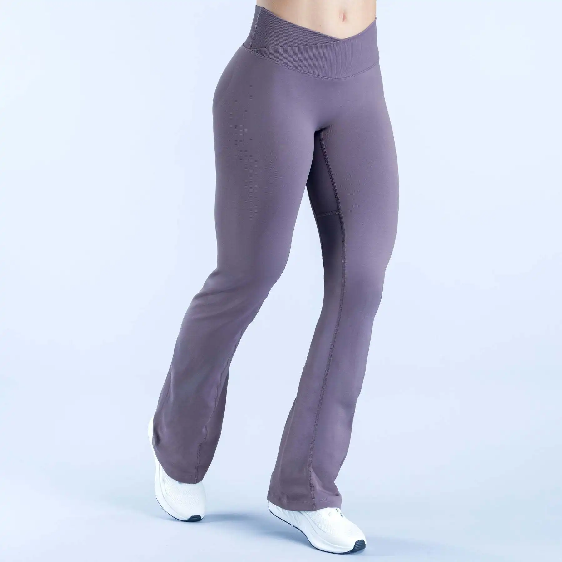 Pantalon Yoga Flare Taille Haute Croisée