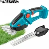 2 IN 1 Cordless Electric Hedge Trimmer Rechargeable Handheld Household Shrub Weeding Pruning Mower Garden Tools 1