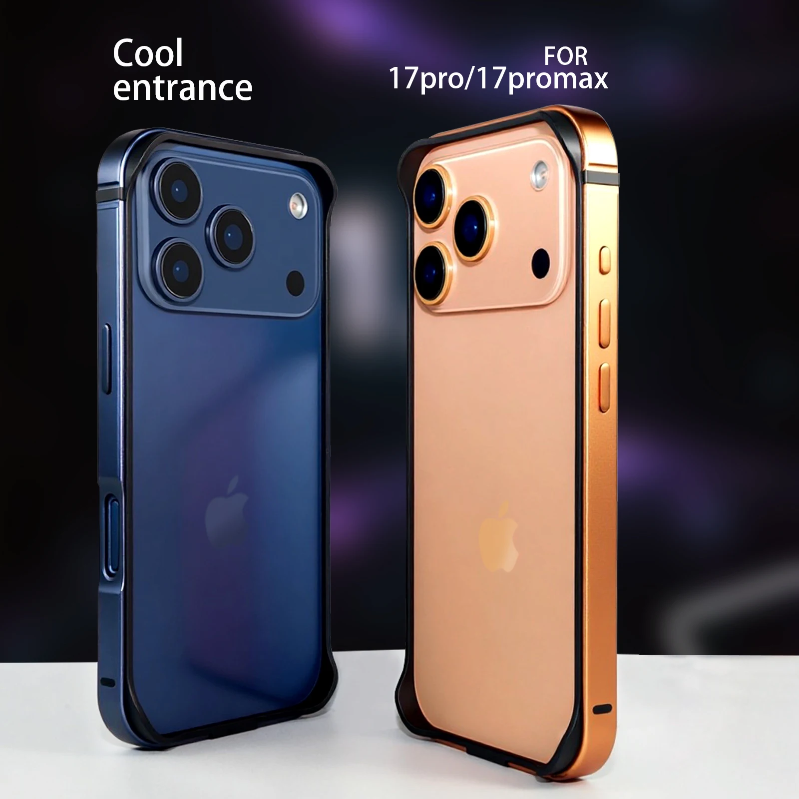 Aluminium Alloy Shockproof Metal Bumper Case with Silicone Armor Corners