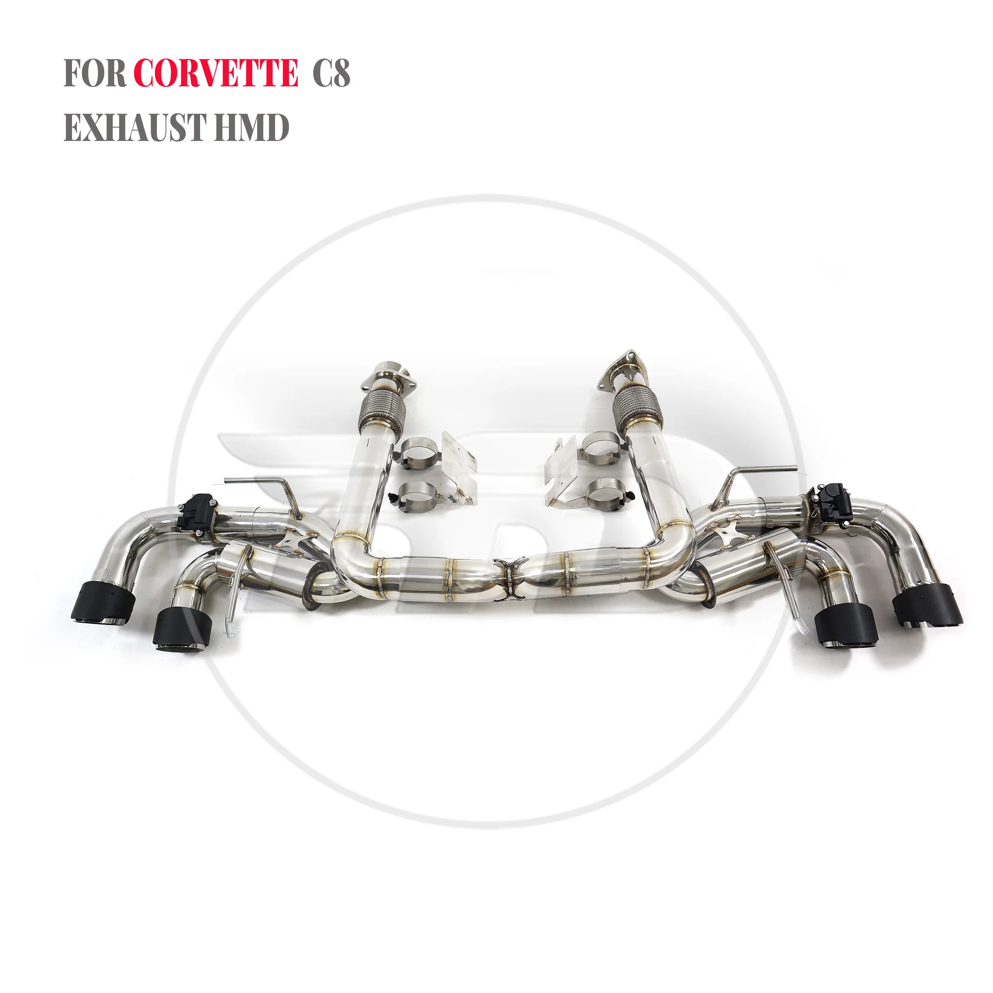 HMD Stainless Steel Exhaust System Performance Catback For Chevrolet Corvette C8 Muffler With Valve