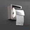 Stainless Steel Recessed Toilet Paper Holder Wall Toilet Paper Holder Modern Style Toilet Paper Holder Recessed Tissue Roll D 4