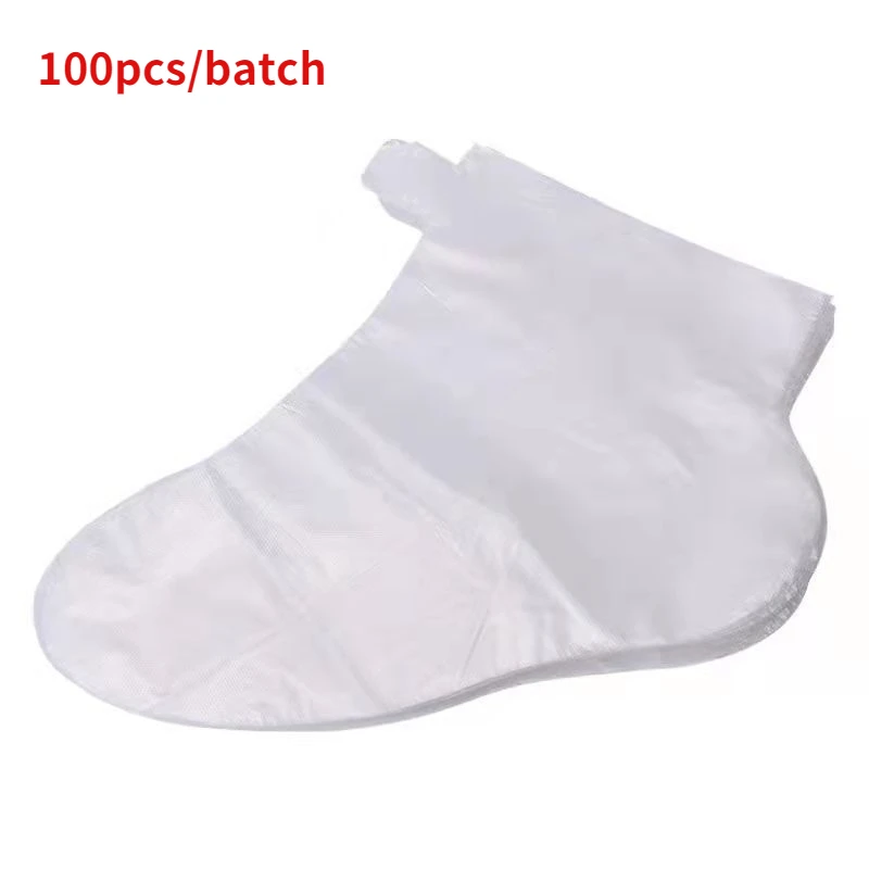 

100PCS Transprent Disposable Foot Bags Detox SPA Covers Pedicure Prevent Infection Remove Chapped Foot Care Tools Bath Wipe