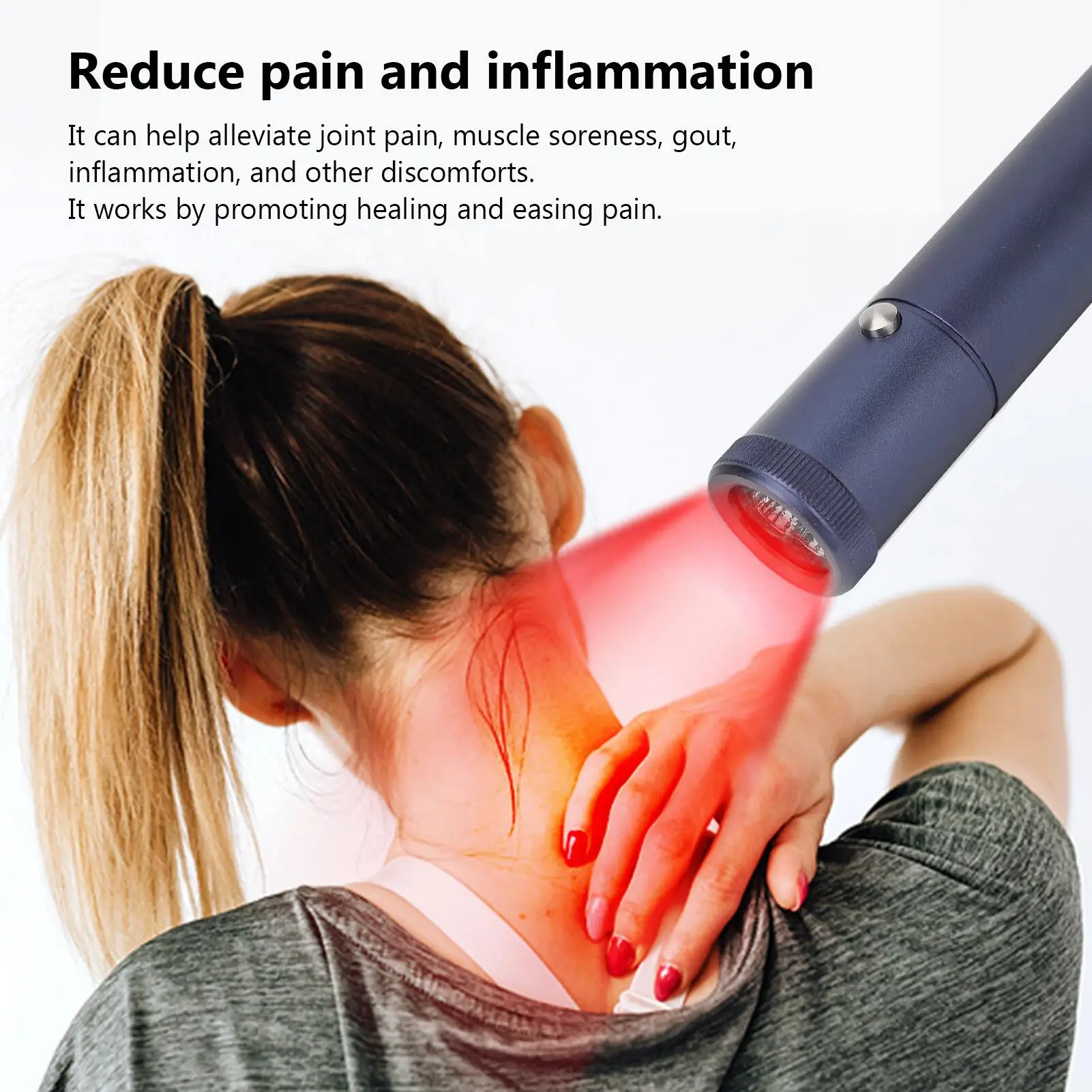 

Red Light Therapy Device Sore Canker Sore Treatment Lip Mouth Infrared Physiotherapy Instrument Nose Ear Knee Feet Pain Relief