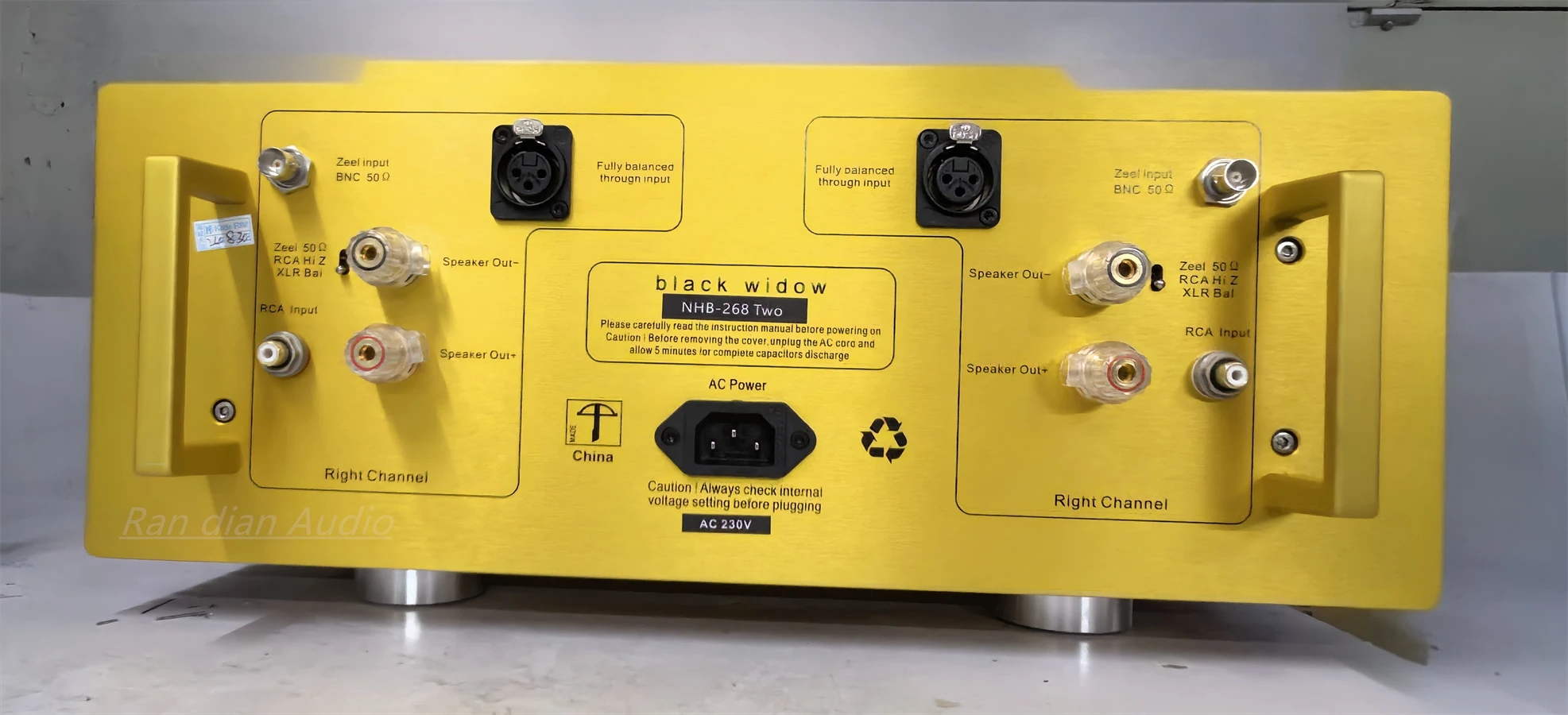 Black Widow DarTZeel NHB-268 NO Feedback Fully Balanced Post