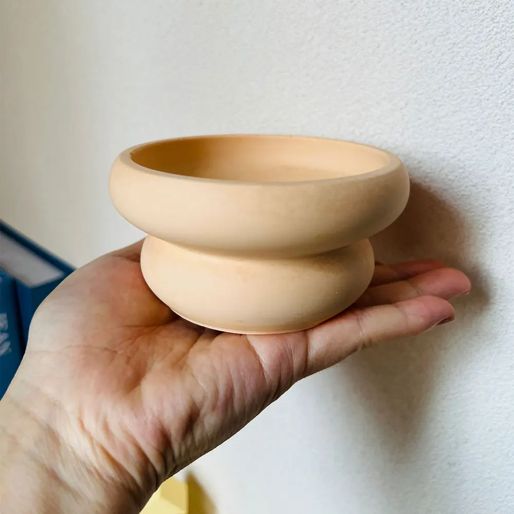 Round Cement Candle Mold 3