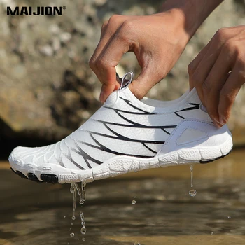 Pool Beach Barefoot Aqua Shoes Quick Dry Men's Water Sports Shoes Women Light Breathable Wading Sneakers for Lake Stream Walking