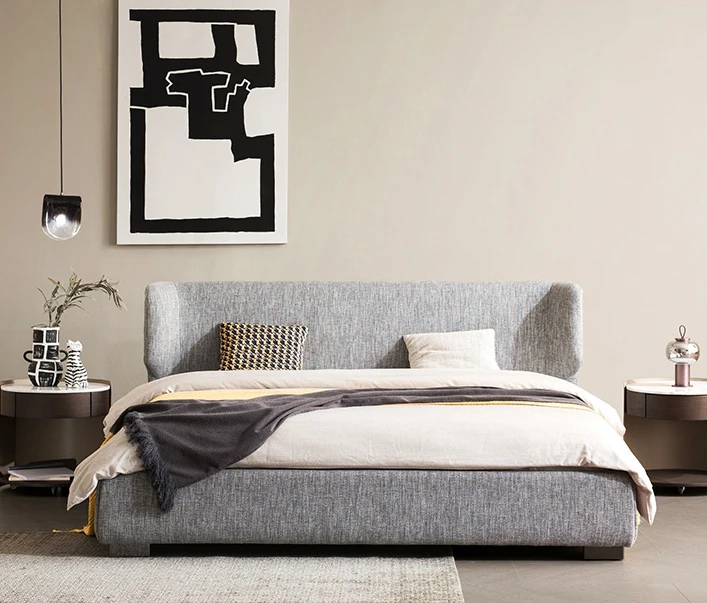 Italianminimalistdoublebeddesigner2023newmodernminimalistking