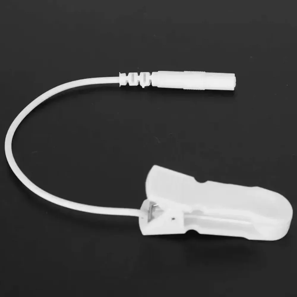 10Pcs Electrode Wire Earclips 2.0mm Pin TENS Therapy Massager Lead Wire Connecting Cable Sleeping Aids Breast Ear Pain Relief