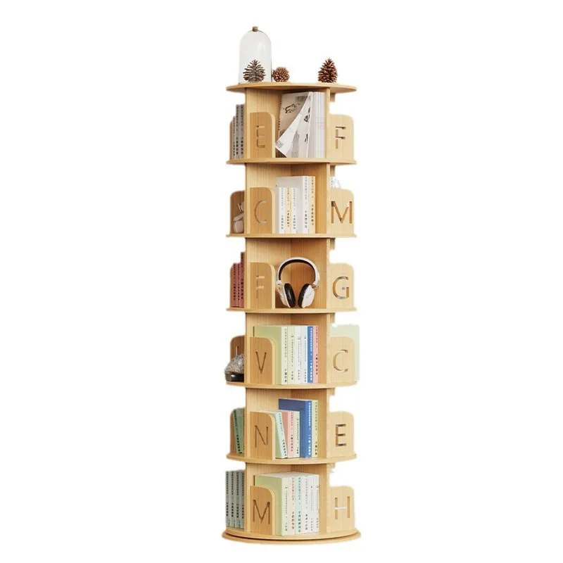 Rotating Kids Book Shelf Storage Organizer Bookcase Room Bookshelf Furniture Children's Desk Woltu Child Baby Songmics Furniture