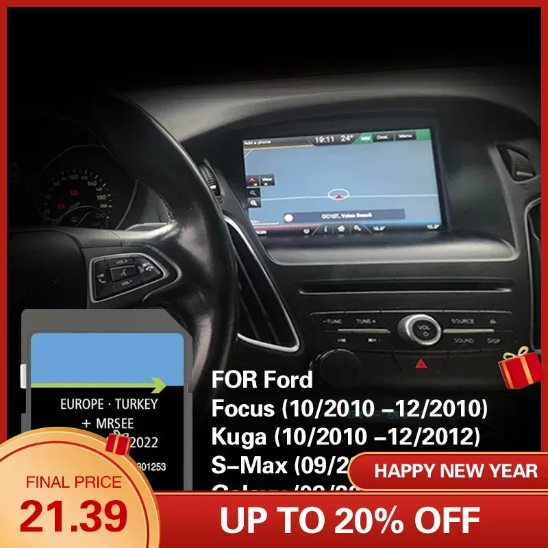 Navi Sat Nav Map Uk Per Ford Kuga Europe Nuova Versione Dati Sd Card Mondeo Mca 2022 Eu