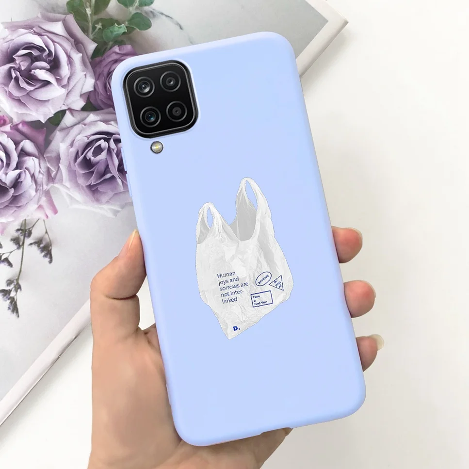 NEW Design For Samsung Galaxy A12 Case Silicone TPU Back Cover For Samsung A12 M12 F12 Galaxy M12 India  Funda Couqe Bumper