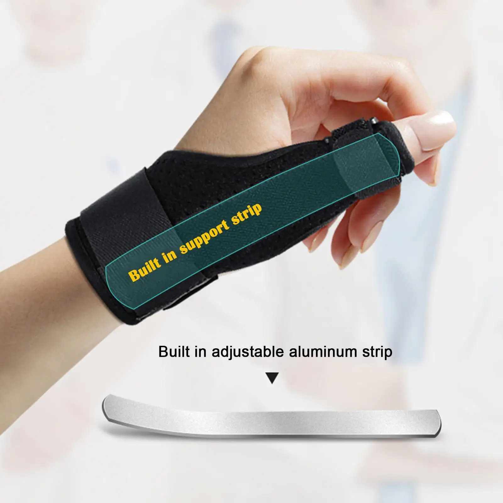 

Thumb Splint Support Brace for Tenosynovitis Arthritis Tendonitis Trigger Thumb Immobilizer Fits Men Women Left and Right