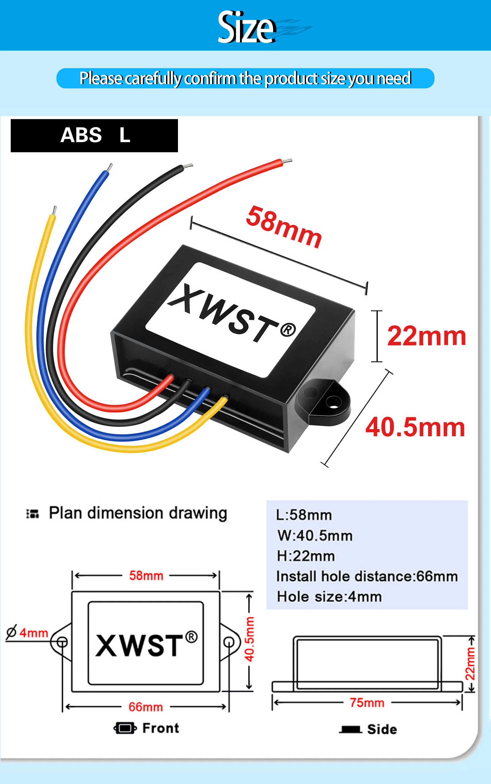 XWST Isolado DC Converter for Truck, Step