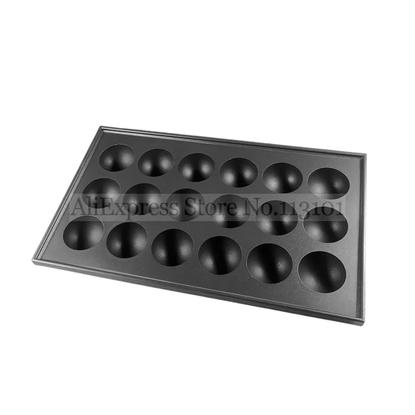 Takoyaki Grill Plate 18 Holes Nonstick Takoyaki Grill Plate Baking Pan Spare Part For Commercial Takoyaki Machines Octopus 4.5cm Ball Sheet Grill