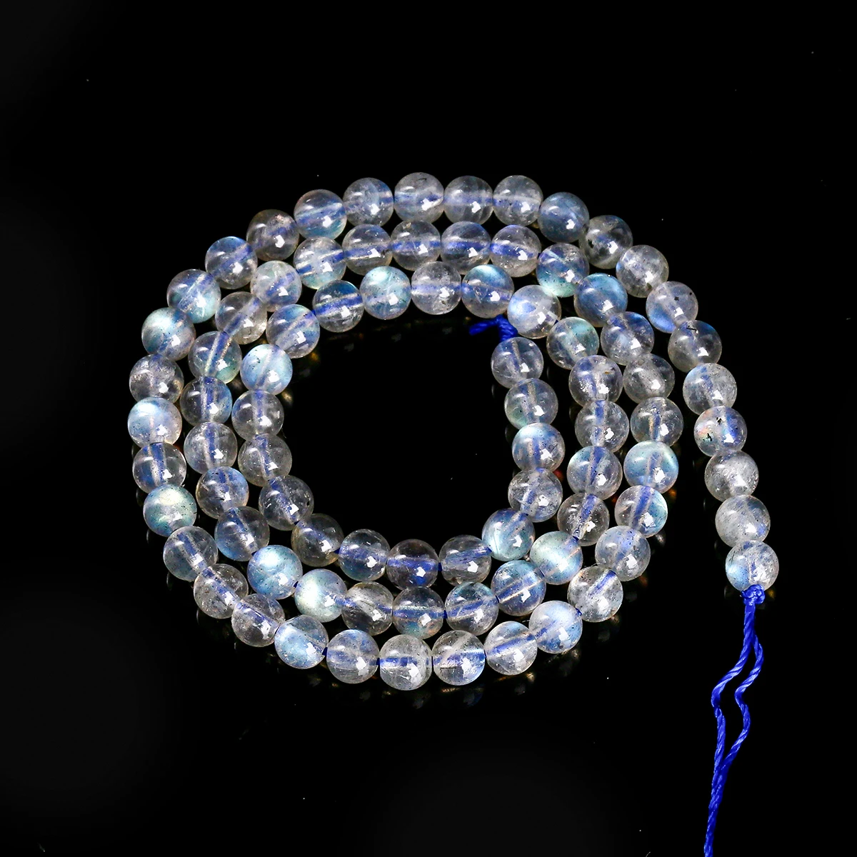 7A Natural Gray Moonstone Beads 5 7mm Round Loose Spacer Labradorite Bead for Jewelry Making Diy Necklace Bracelet Accessory