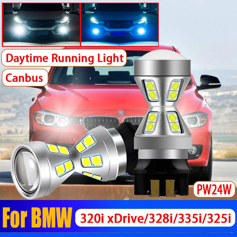 

Лампы Canbus для дневных ходовых огней, без ошибок, для BMW 320i xDrive 325i 328i 335i 2012 и выше, 2 шт.