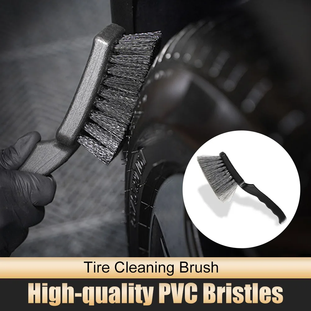 

Auto Tire Rim Brush Wheel Hub Cleaning Brushes Car Wheels Detailing Cleaning Accessories Black White Tire Auto Washing Tool