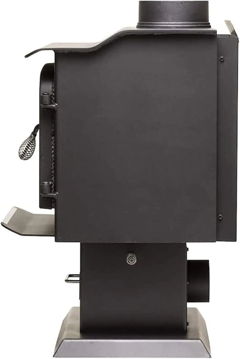 1120 1,200 Sq.  Certified Pedestal Wood Burning Stove, Black 5