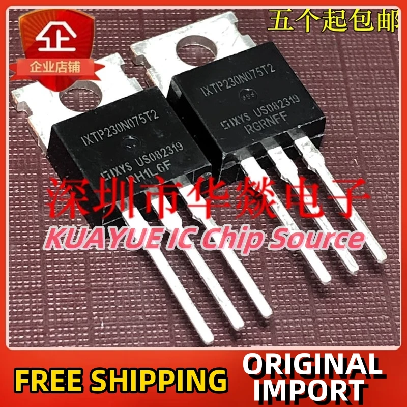 

10PCS-30PCS/ IXTP230N075T2 TO-220 75V 230A Fast Shipping Quality Guarantee