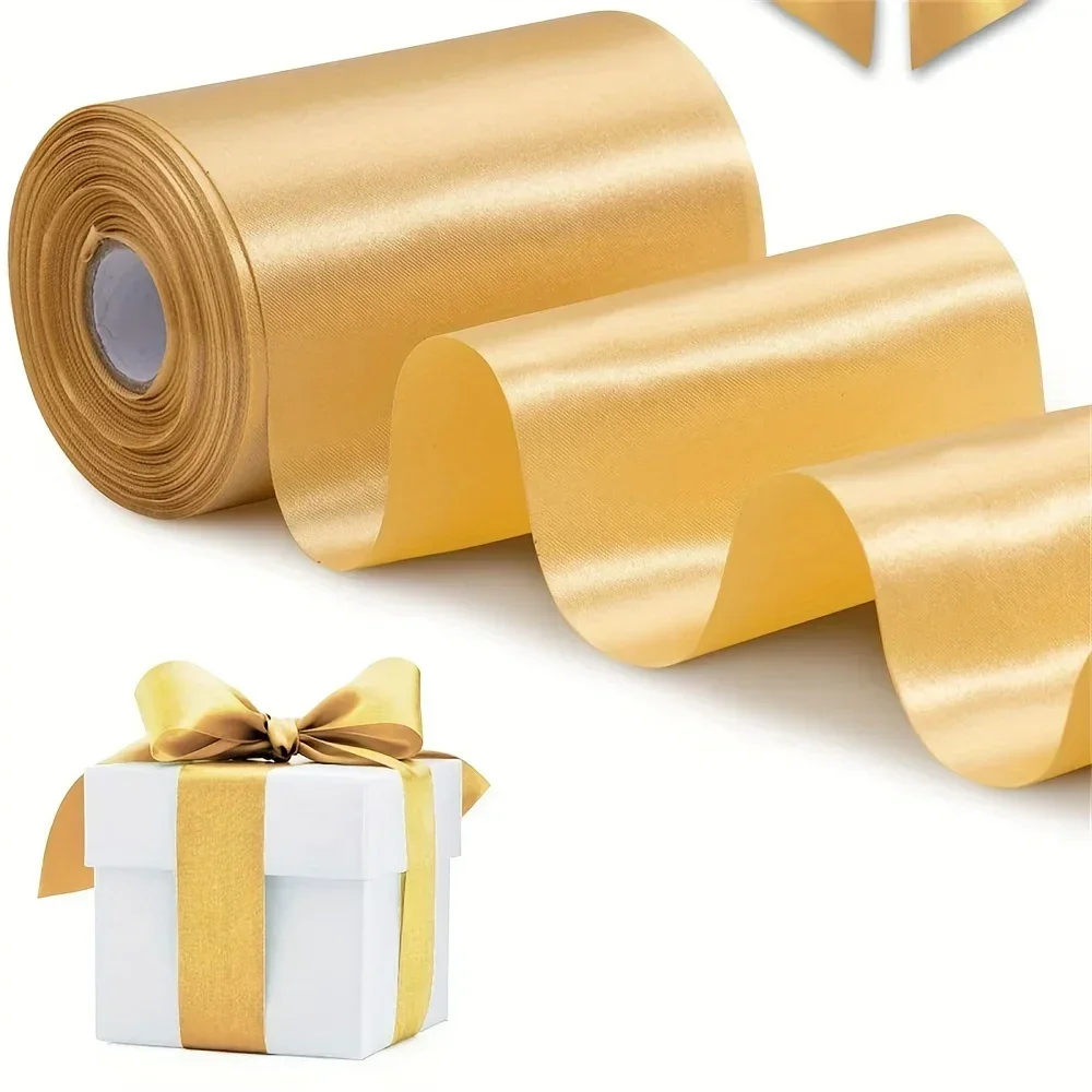 WedDecor Cinta Dorada Para Envolver Regalos, 3 Mm X 10 Metros