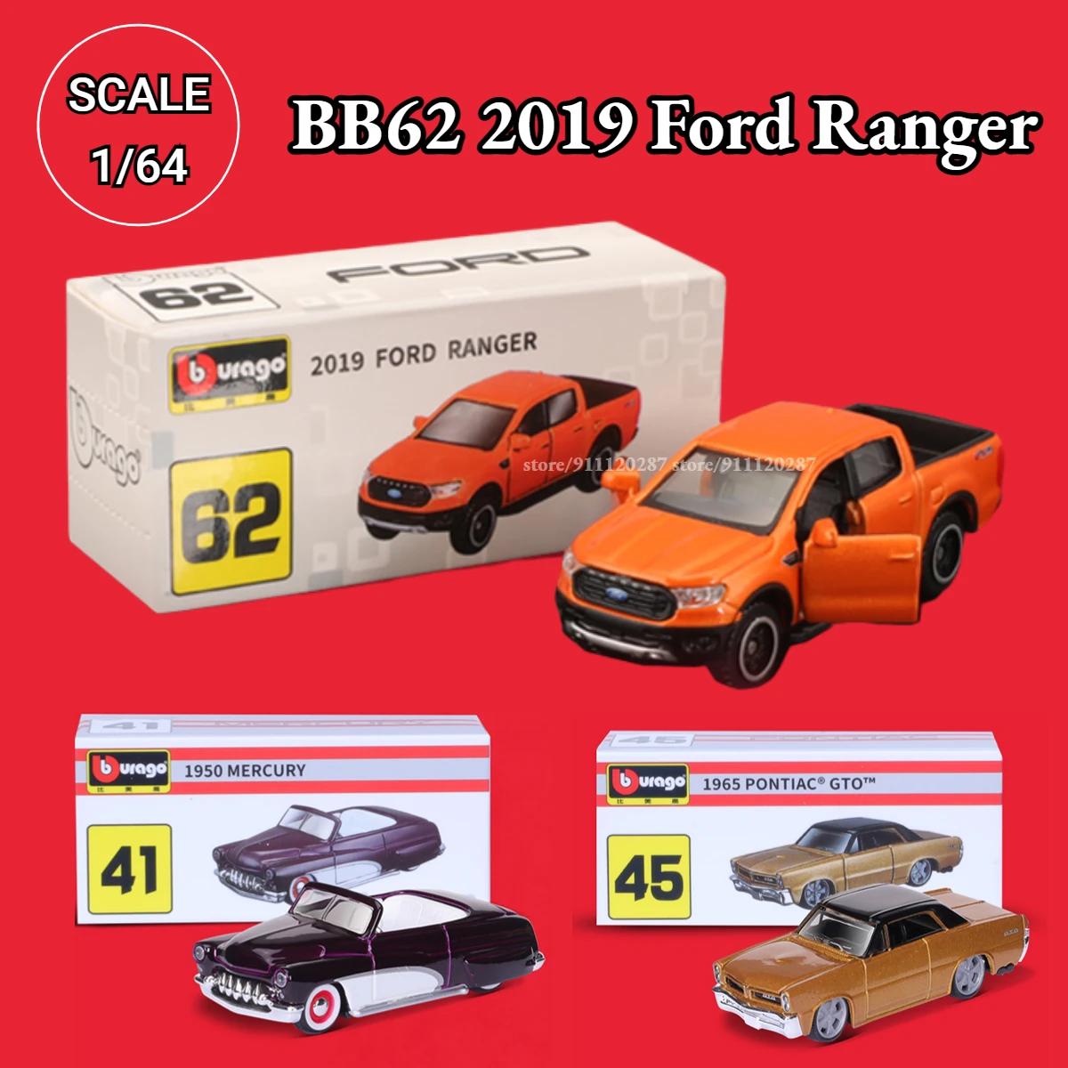 Voiture Miniature Bburago 1:64 SF-25 Rouge - Moulée Sous Pression, Avec Boîte Et Casque Inclus