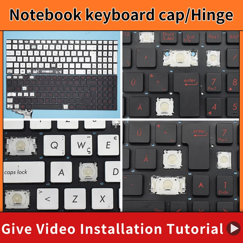 교체용 키캡 힌지, Asus ROG GL552 GL552VL GL552VW GL752 GL771 G551 GL551 백라이트 키보드용